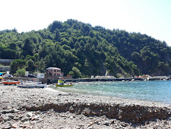 Akkonak Koyu Plaji'in fotoğrafı dağlarla çevrili