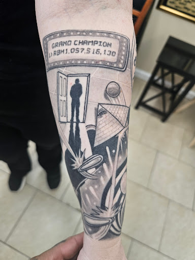 Explore small halloween tattoo ideas, creative tattoo ideas in Toms River, available at Jersey Sure Lines Tattoo