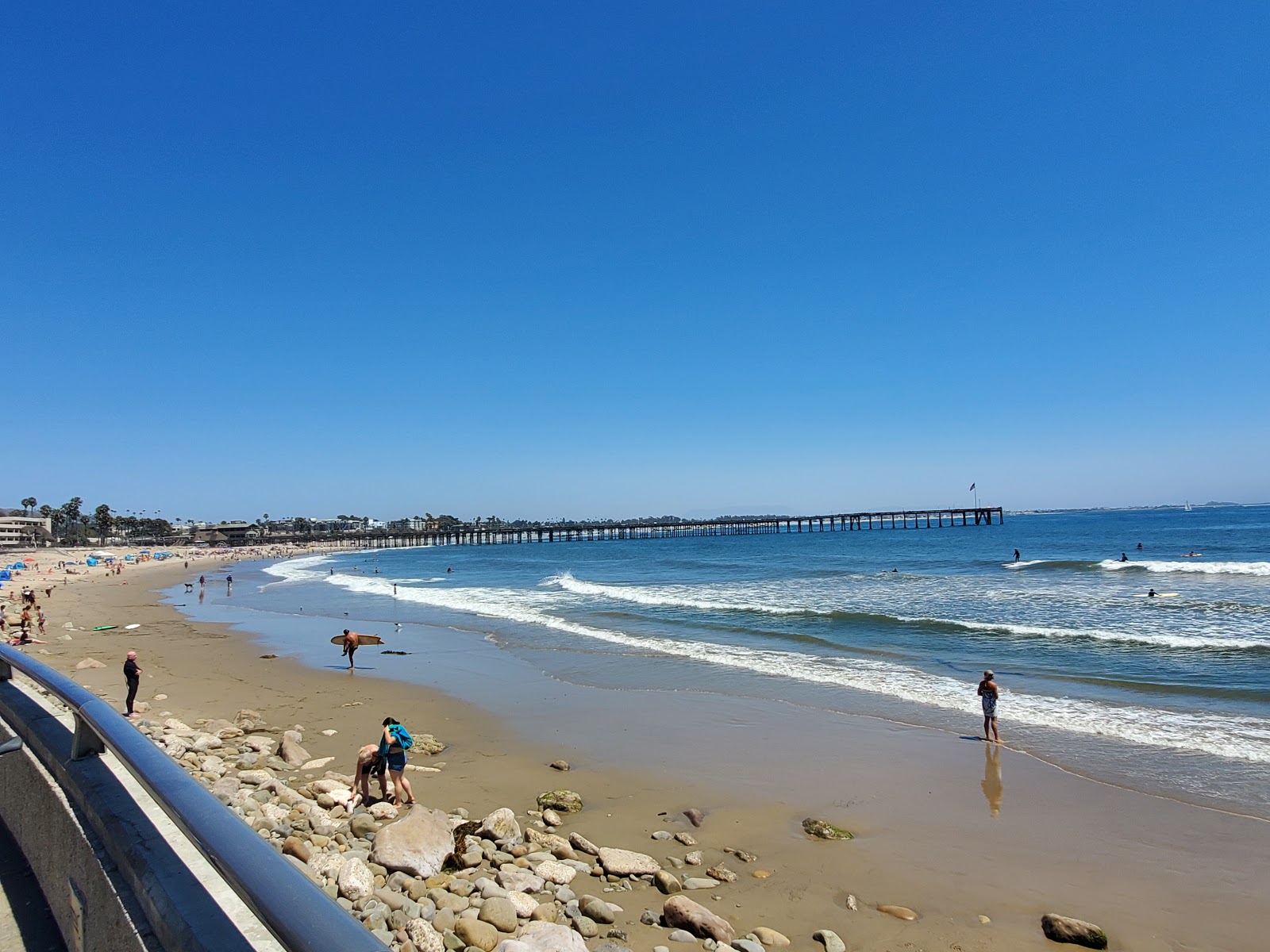 Ventura Beach的照片 带有明亮的沙子表面