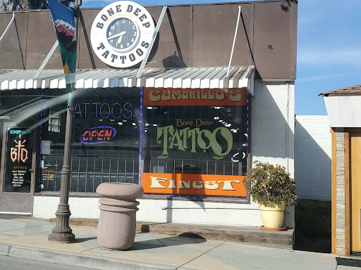 Find tattoo business card ideas for your next unique tattoo in Camarillo at BONE DEEP TATTOO