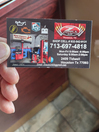 Muffler Shop «Z Auto Muffler Shop», reviews and photos, 2413 Tidwell Rd, Houston, TX 77093, USA