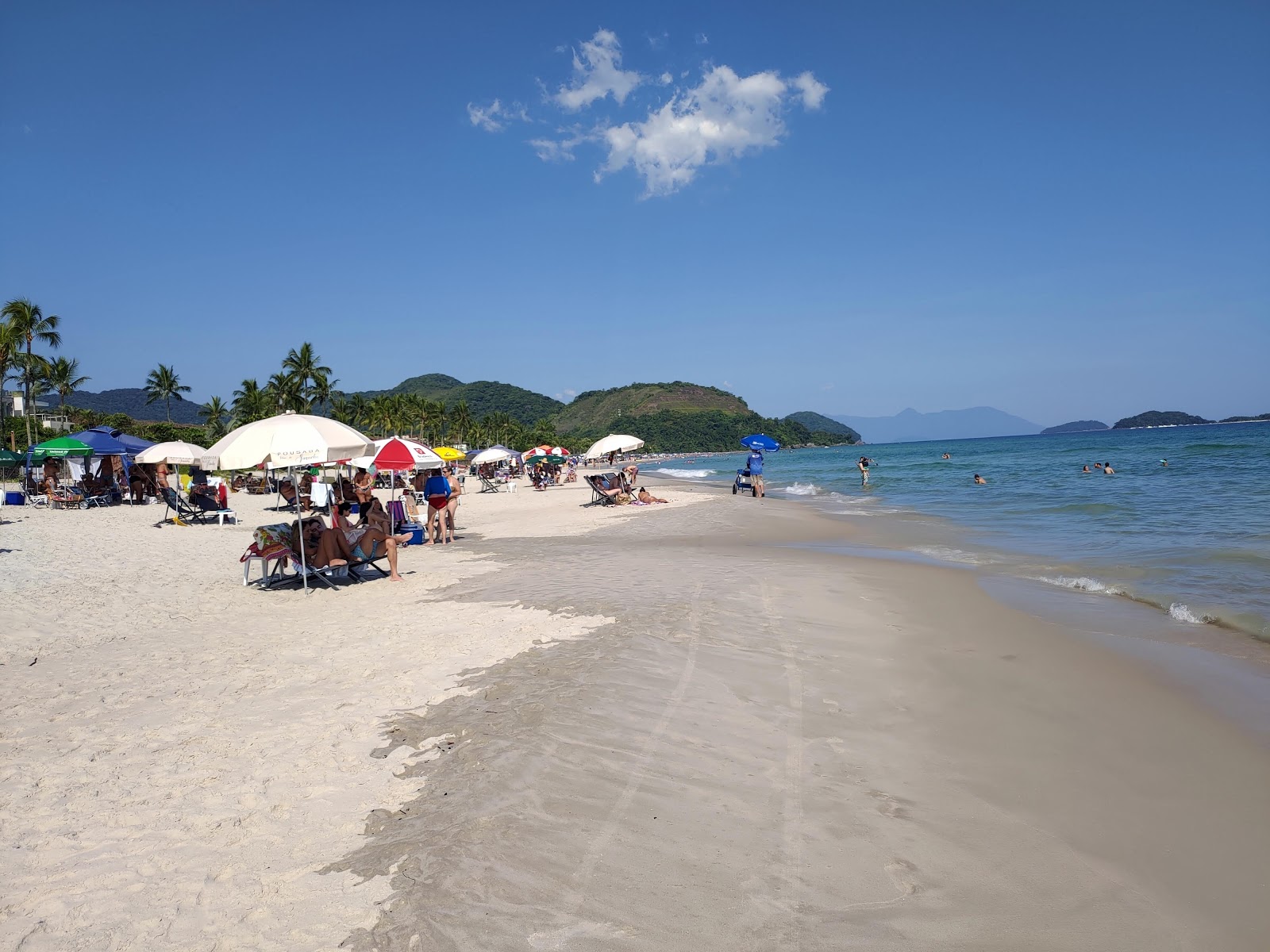 Foto di Spiaggia di Juquehy con costa lunga e dritta