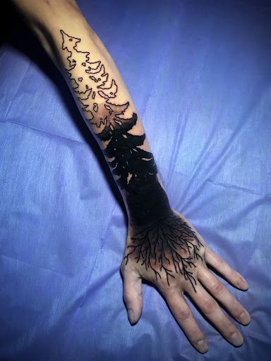 Explore small tattoo ideas on shoulder, creative tattoo ideas in Adrian, available at Ambition Ink