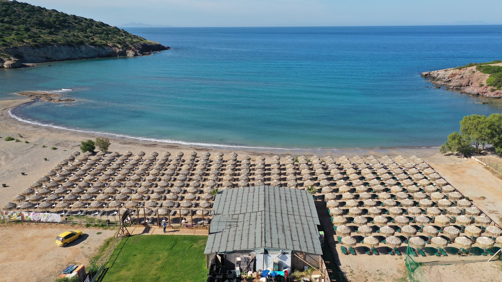 Paralia Agios Nikolaos的照片 带有小米色卵石表面