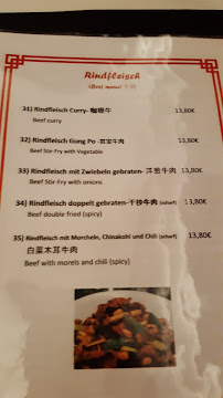 Hong Kong China-Restaurant à Wangen im Allgäu menu