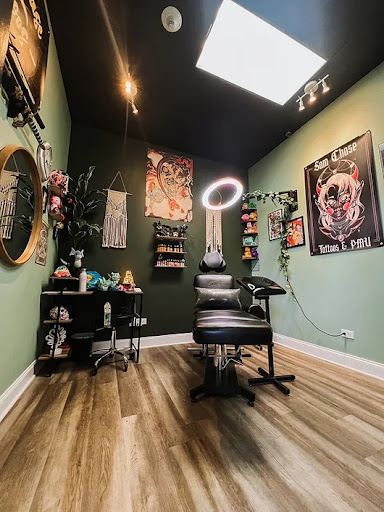 Explore jeep tattoo ideas, creative tattoo ideas in Naperville, available at Sapphire Studios