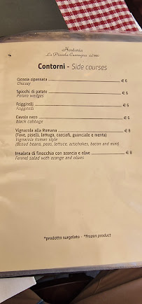 La Piccola Cuccagna - Ristorante à Rome menu