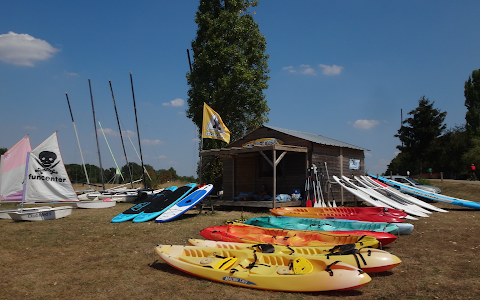 Funcenter location paddle canoë kayak catamaran lac du der Efoil surf électrique cours windsurf wingfoil voile image