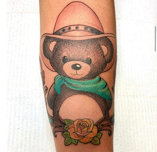 Explore tattoo background shading ideas, creative tattoo ideas in Lubbock, available at The Brand Tattoo Studio