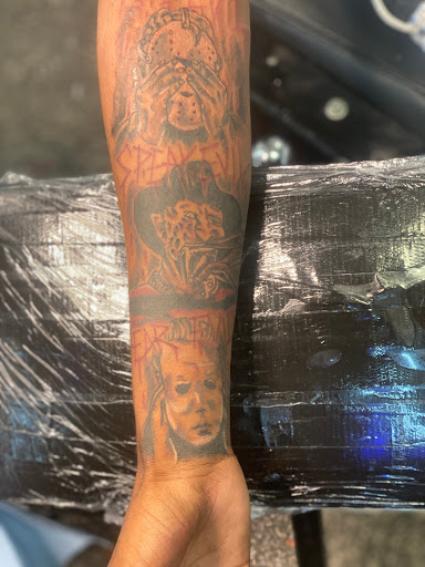 Explore skull rose tattoo ideas, creative tattoo ideas in Jacksonville, available at Renegade Art Studio LLC