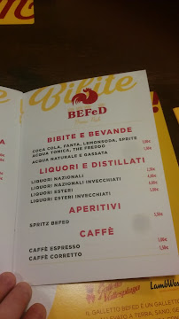 Restaurant BEFED Brew Pub Flero à Flero - menu / carte