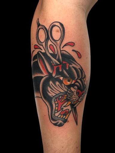 Explore men side neck cover up tattoo ideas, creative tattoo ideas in Johnson City, available at Gold Cross Tattoo Co.