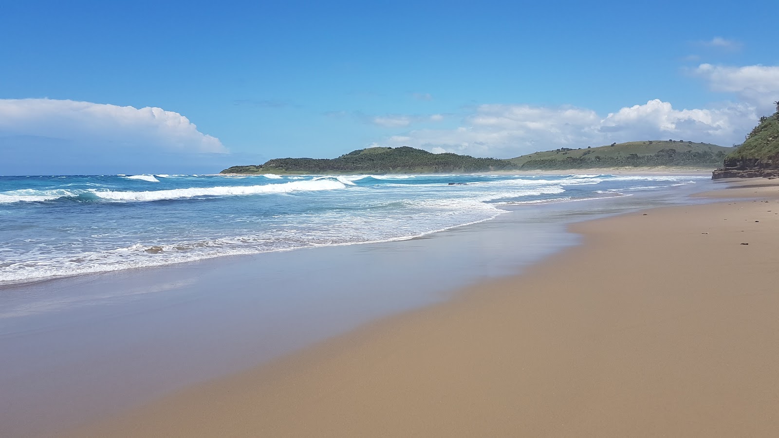 Fotografija Mzamba beach II z turkizna čista voda površino