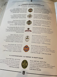 Forsterbräu Meran à Merano menu
