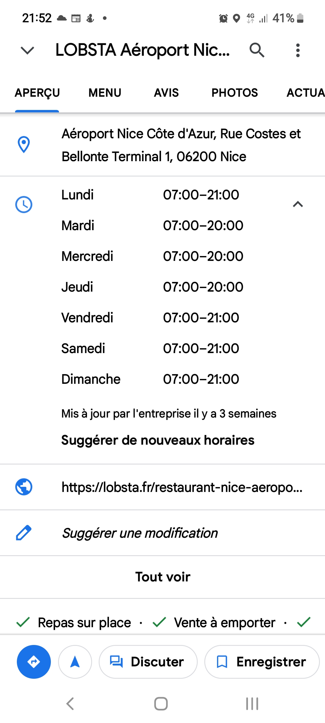 Photo n° 1 de l'avis de Christine.a fait le 24/04/2023 à 19:54