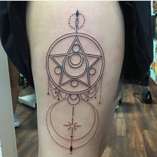 Explore black cat tattoo ideas, creative tattoo ideas in Reno, available at Evolution Tattoo