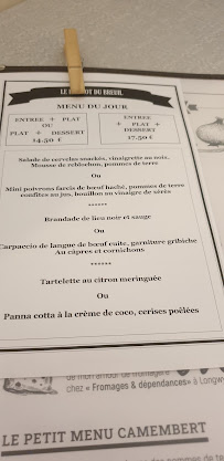 Bistrot du Breuil à Réhon menu