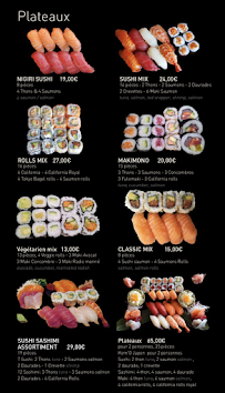Menu / carte de Hozu sushi & asian cuisine à Saint-Tropez