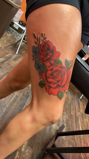 Explore baby yoda tattoo ideas, creative tattoo ideas in Mobile, available at Brothers Ink Tattoo Parlor