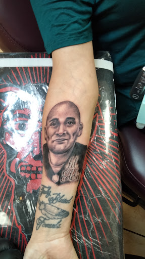 Explore thigh tattoo ideas woman, creative tattoo ideas in Walnut, available at Showdown Tattoo