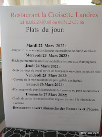 Menu / carte de Restaurant Self La Croisette à Landres