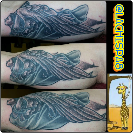 Find best dog tattoo ideas for your next unique tattoo in Cheyenne at The T.R.I.B.E. Zoo, LLC Tattoo