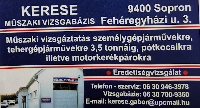 Kerese Autószerviz és Műszaki Vizsgabázis - Sopron