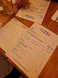 FLESH restaurant à Paris carte