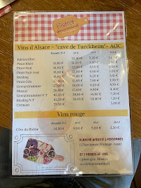 BISTROT GOURMAND à Colmar menu