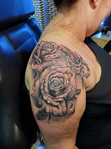Explore white ink tattoo ideas, creative tattoo ideas in Bakersfield, available at Monster Ink