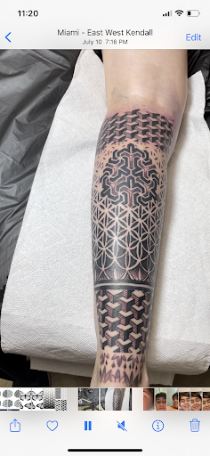 Explore tattoo ideas female thigh, creative tattoo ideas in Miami, available at Bonsai Mike Tattoos