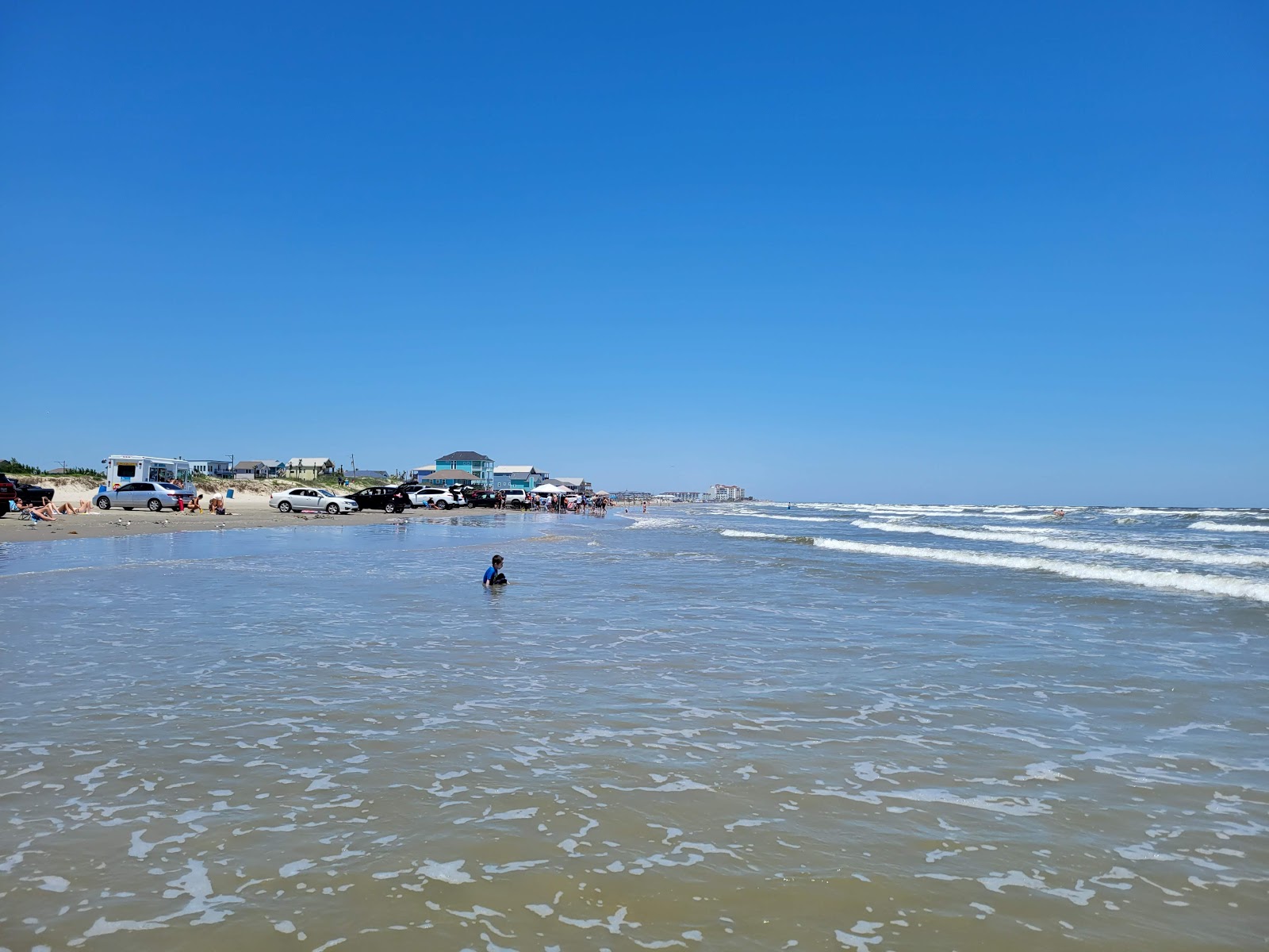 Foto av Galveston beach - populär plats bland avkopplingskännare