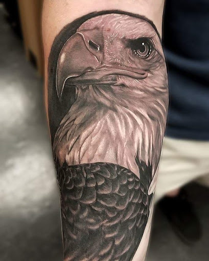 Explore horus tattoo ideas, creative tattoo ideas in Calhoun, available at A Sailors Grave Tattoo Parlor