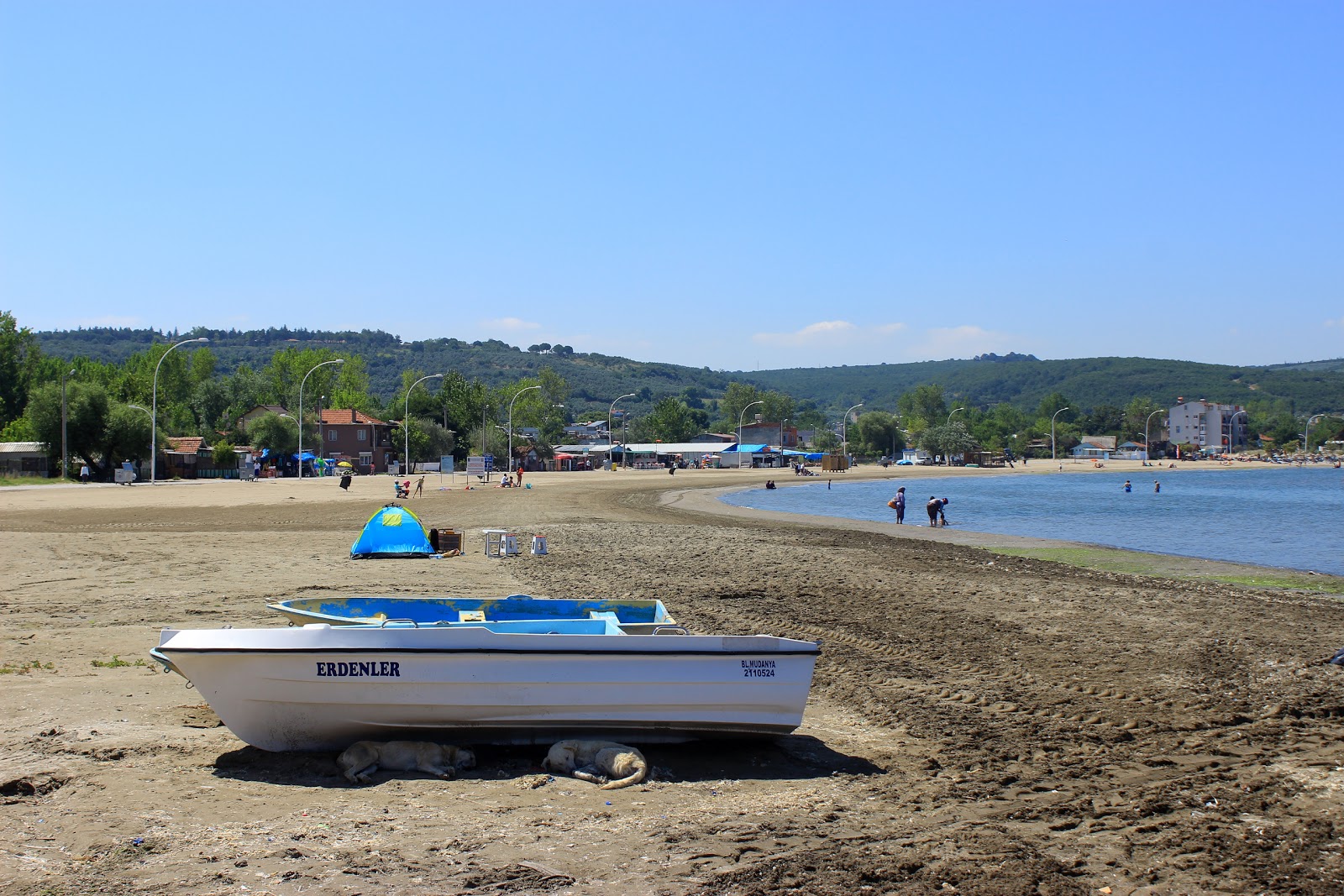 Foto van Egerce beach met turquoise puur water oppervlakte