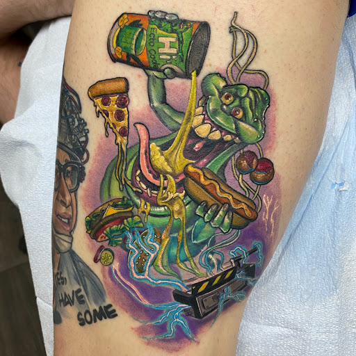 Explore australian shepherd tattoo ideas, creative tattoo ideas in Gloucester City, available at 12 oz. Studios Tattoos and Piercing Brooklawn