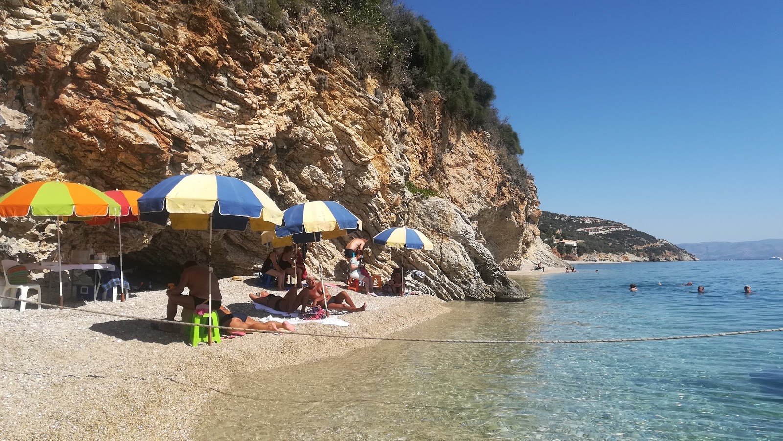 Foto af Papadimitriou beach med høj niveau af renlighed