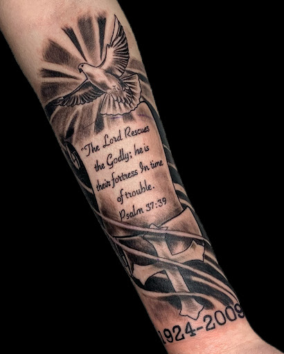 Explore 50th birthday tattoo ideas, creative tattoo ideas in Milwaukee, available at The Skin Museum