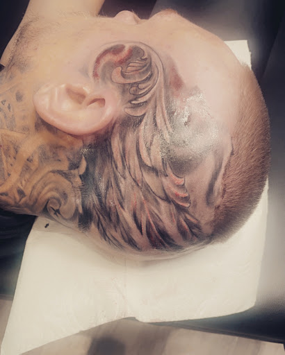 Explore black men tattoo ideas, creative tattoo ideas in Twin Falls, available at Black Rose Tattoo