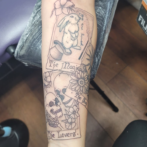 Explore thyroid cancer tattoo ideas, creative tattoo ideas in Easley, available at Peach Pit Tattoo