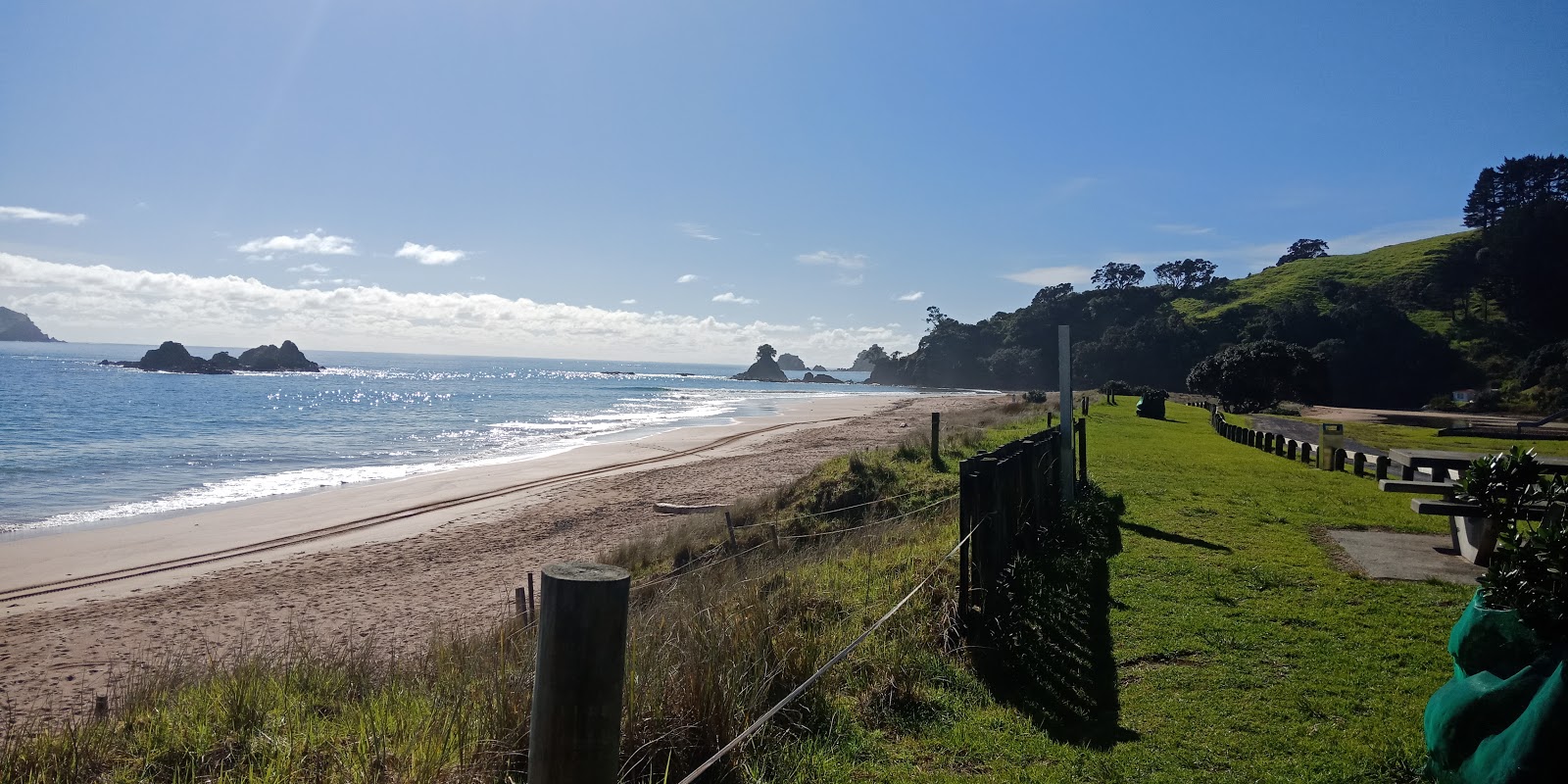 Fotografie cu Tauranga Bay Beach - locul popular printre cunoscătorii de relaxare