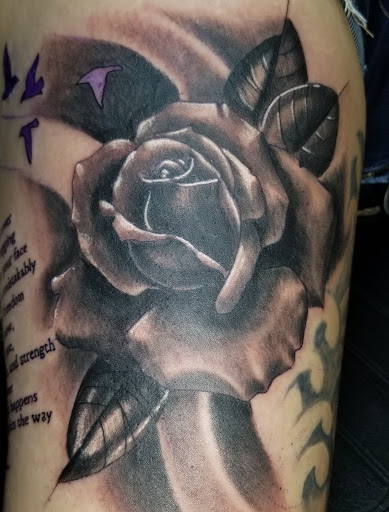 Explore honey pot tattoo ideas, creative tattoo ideas in Angola, available at Hoodlum Ink