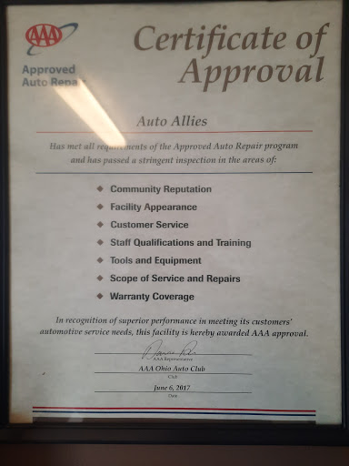 Auto Repair Shop «Auto Allies», reviews and photos, 1175 Columbus St, Orient, OH 43146, USA