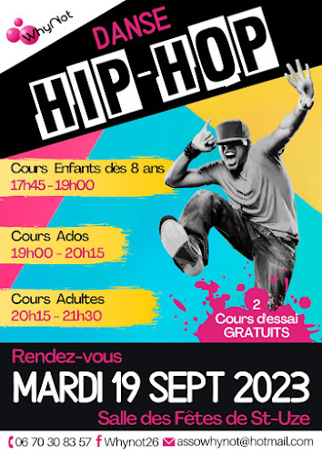 Cours de danse hip hop Association WhyNot Saint-Uze