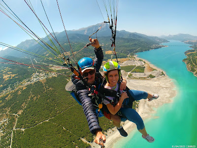 Romain Bernard Baptême Parapente Embrun Savines les Orres à Puy-Sanières