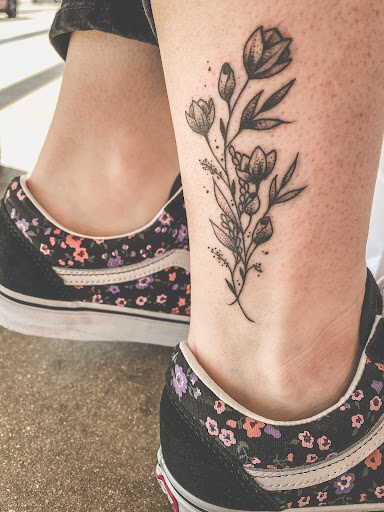 Explore bass guitar tattoo ideas, creative tattoo ideas in San Marcos, available at Jerrys Tattoo Shop