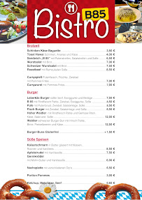 Menu / carte de Bistro B85 à Geiersthal