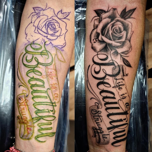 Explore gemini tattoo ideas for men, creative tattoo ideas in Kenosha, available at Kenosha Tattoo Company