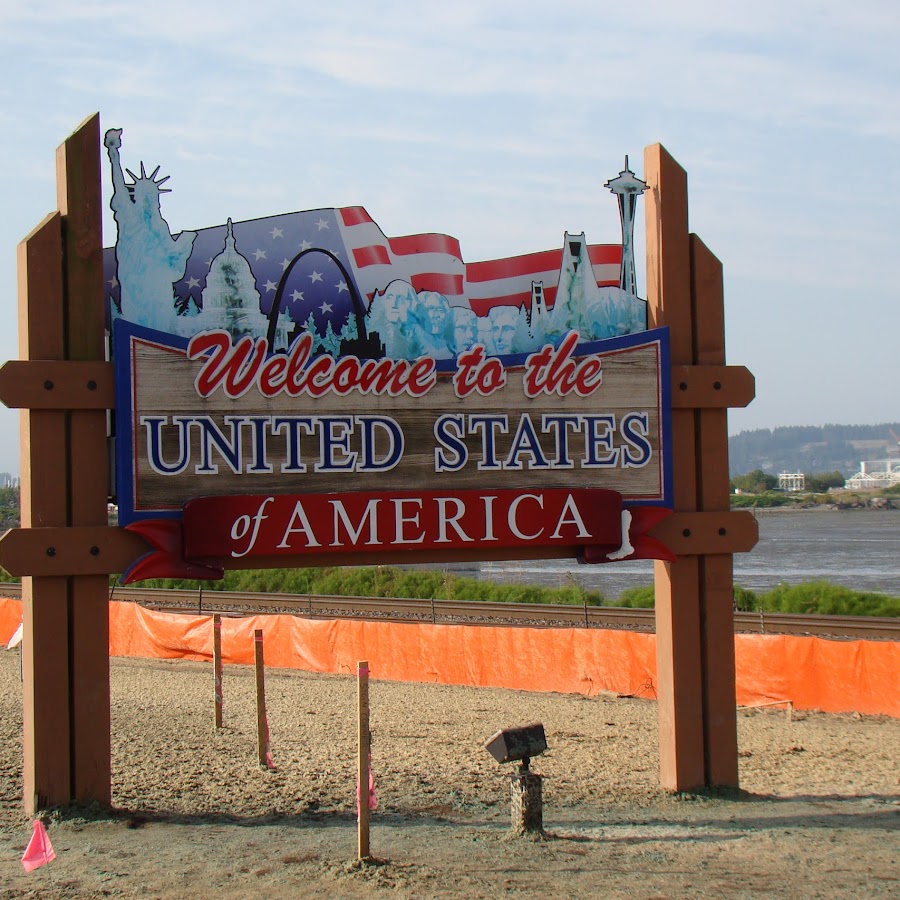 United States Border, Welcome Sign