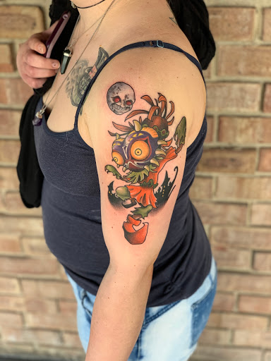 Explore leg tattoo ideas, creative tattoo ideas in Tallmadge, available at Killjoy tattoo