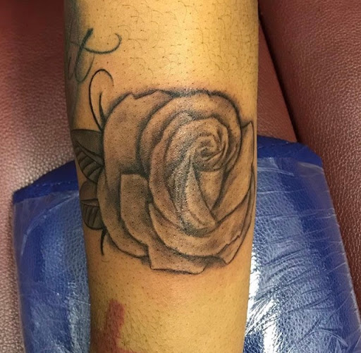 Explore fishing pole tattoo ideas, creative tattoo ideas in Dallas, available at Fly Ink, Inc.